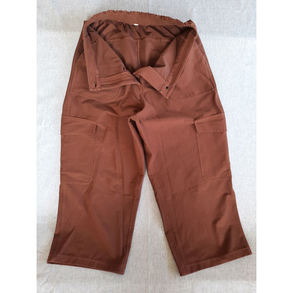 Lululemon Men 30 Carpenter Twill Stretch‎ Waistband Baggy wide Brown Cargo Short